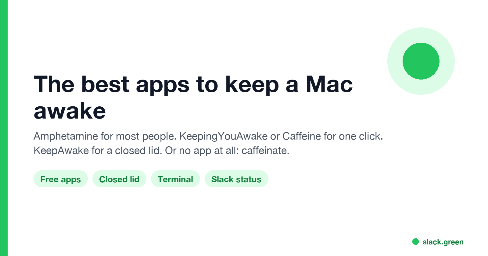 The best apps to keep a Mac awake