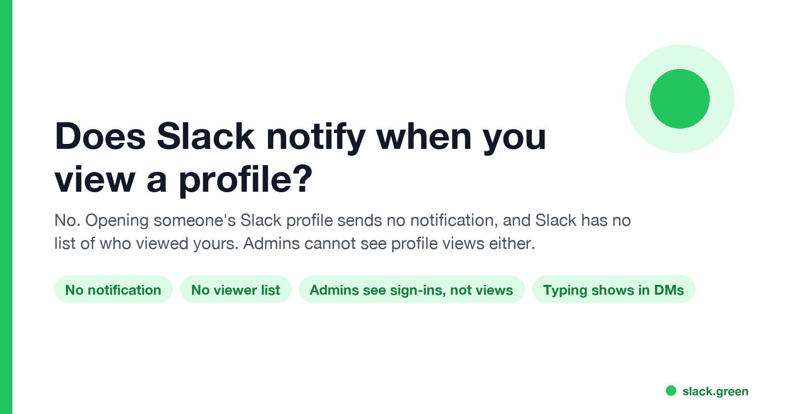 Does Slack notify when you view a profile: no notification, no viewer list, and admins cannot see profile views