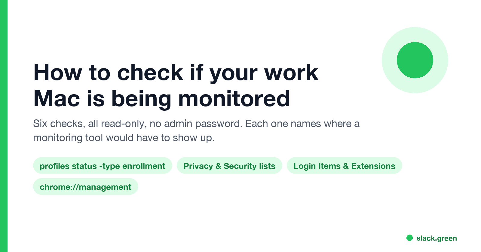 How to check if your work Mac is being monitored: six read-only checks