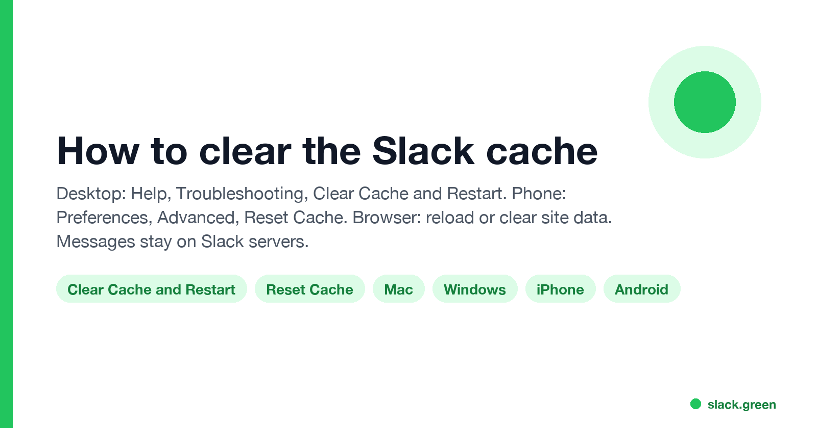 How to clear the Slack cache: Clear Cache and Restart, Reset Cache, Mac, Windows, iPhone, Android