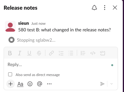 The same thread panel after the click: 