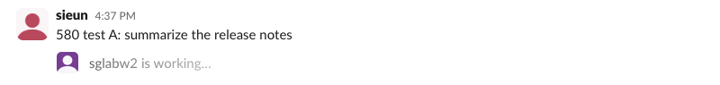 Slack web DM: the user's message 