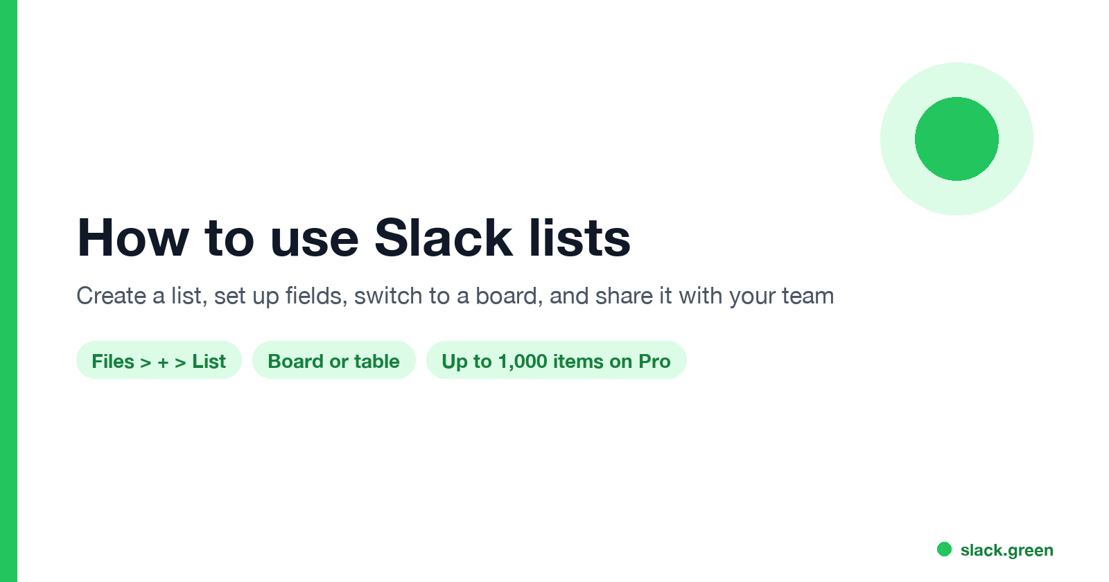 How to use Slack lists: create, set up fields, board view, share