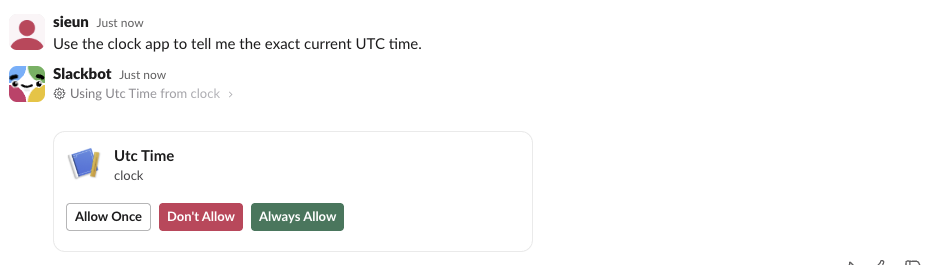 Slackbot reply 