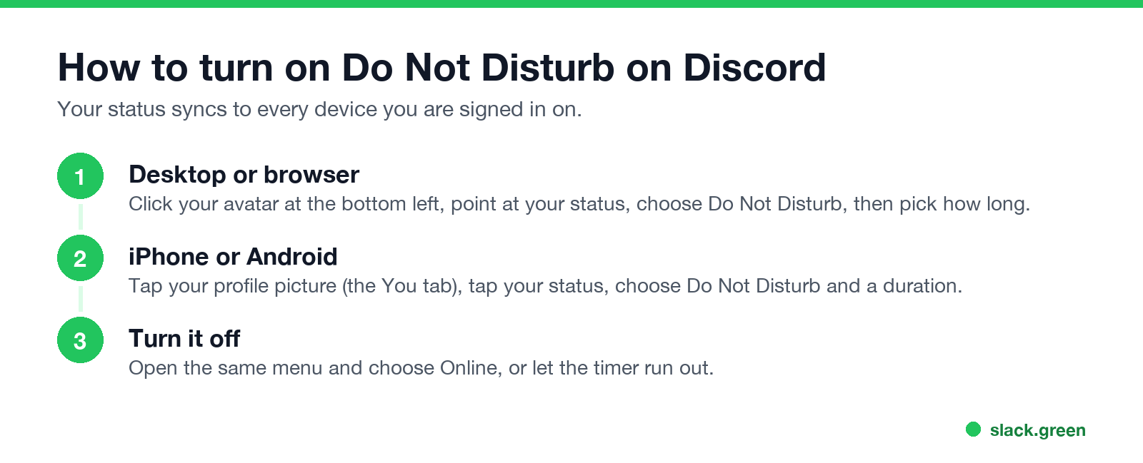 How to turn on Do Not Disturb on Discord on desktop and mobile