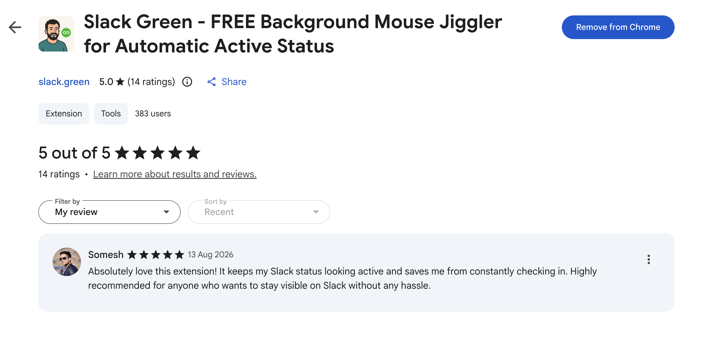 Review screenshot