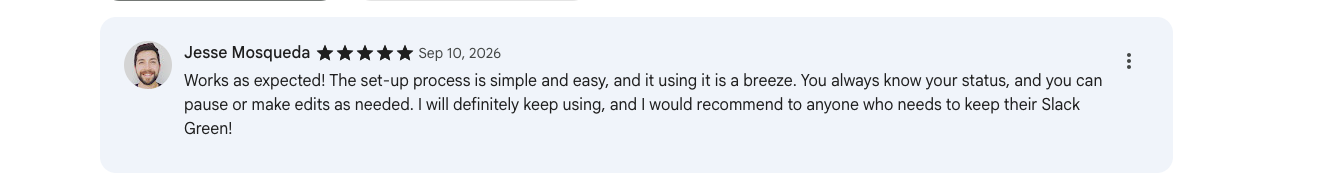 Review screenshot